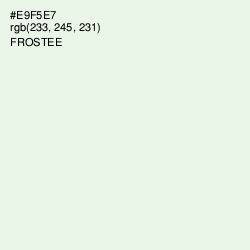 #E9F5E7 - Frostee Color Image