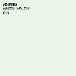 #E9F5E8 - Gin Color Image