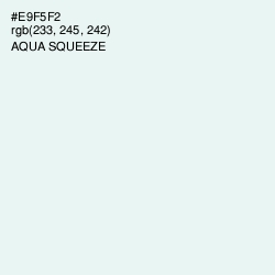 #E9F5F2 - Aqua Squeeze Color Image