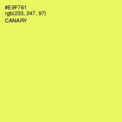 #E9F761 - Canary Color Image