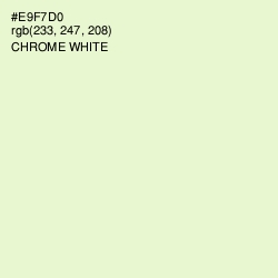 #E9F7D0 - Chrome White Color Image