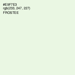 #E9F7E3 - Frostee Color Image