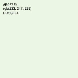 #E9F7E4 - Frostee Color Image