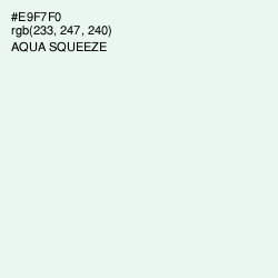 #E9F7F0 - Aqua Squeeze Color Image