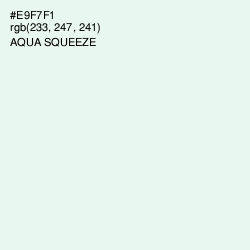 #E9F7F1 - Aqua Squeeze Color Image