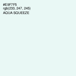 #E9F7F5 - Aqua Squeeze Color Image