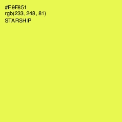 #E9F851 - Starship Color Image