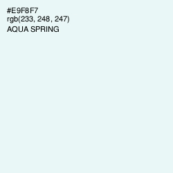 #E9F8F7 - Aqua Spring Color Image