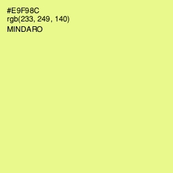 #E9F98C - Mindaro Color Image