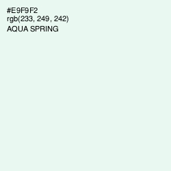 #E9F9F2 - Aqua Spring Color Image