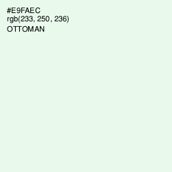 #E9FAEC - Ottoman Color Image
