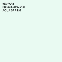 #E9FAF3 - Aqua Spring Color Image