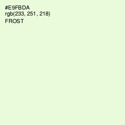 #E9FBDA - Frost Color Image