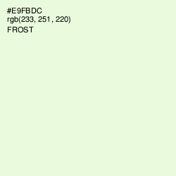 #E9FBDC - Frost Color Image