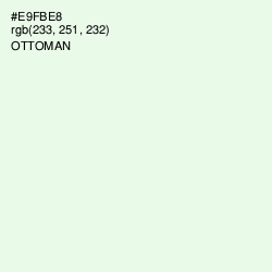 #E9FBE8 - Ottoman Color Image