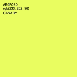 #E9FC60 - Canary Color Image