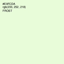 #E9FCDA - Frost Color Image