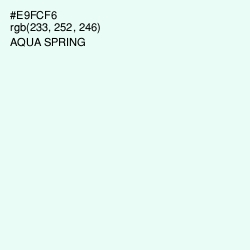 #E9FCF6 - Aqua Spring Color Image