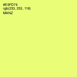 #E9FD76 - Manz Color Image