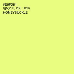 #E9FD81 - Honeysuckle Color Image
