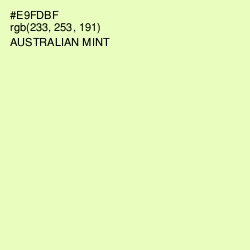 #E9FDBF - Australian Mint Color Image