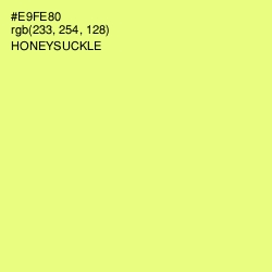 #E9FE80 - Honeysuckle Color Image