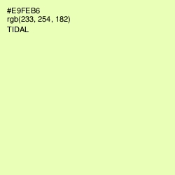 #E9FEB6 - Tidal Color Image