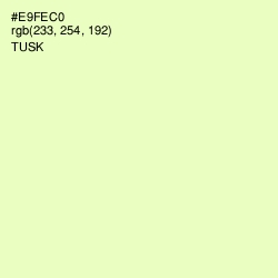 #E9FEC0 - Tusk Color Image