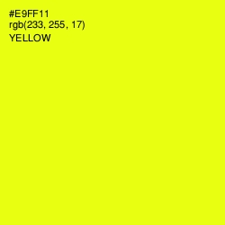 #E9FF11 - Yellow Color Image