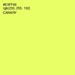 #E9FF66 - Canary Color Image