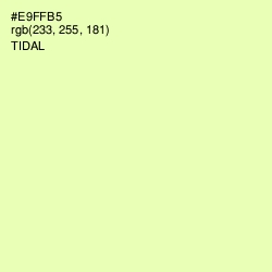 #E9FFB5 - Tidal Color Image