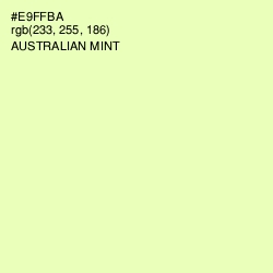 #E9FFBA - Australian Mint Color Image