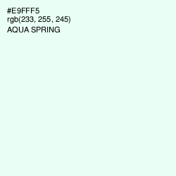 #E9FFF5 - Aqua Spring Color Image
