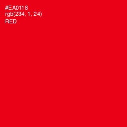 #EA0118 - Red Color Image