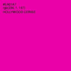 #EA01A7 - Hollywood Cerise Color Image