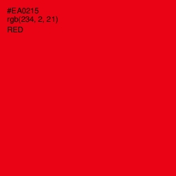 #EA0215 - Red Color Image