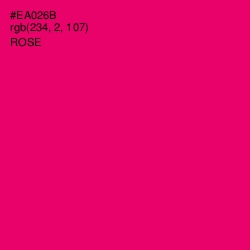 #EA026B - Rose Color Image