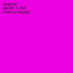 #EA02DE - Purple Pizzazz Color Image