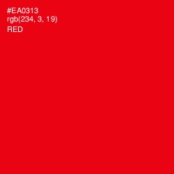 #EA0313 - Red Color Image
