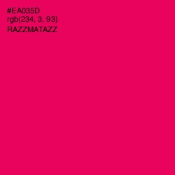 #EA035D - Razzmatazz Color Image