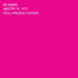 #EA068D - Hollywood Cerise Color Image