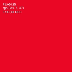 #EA0725 - Torch Red Color Image