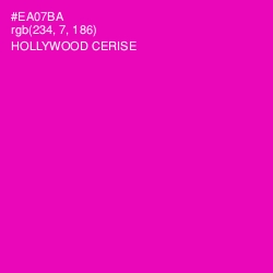 #EA07BA - Hollywood Cerise Color Image