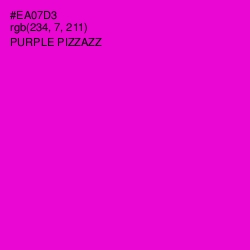 #EA07D3 - Purple Pizzazz Color Image