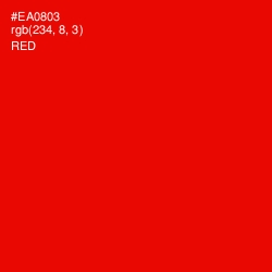 #EA0803 - Red Color Image