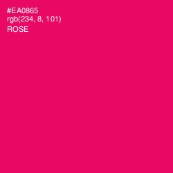 #EA0865 - Rose Color Image