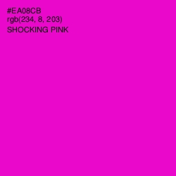 #EA08CB - Shocking Pink Color Image