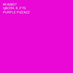 #EA08D7 - Purple Pizzazz Color Image