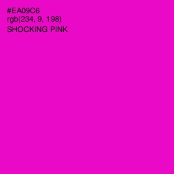 #EA09C6 - Shocking Pink Color Image