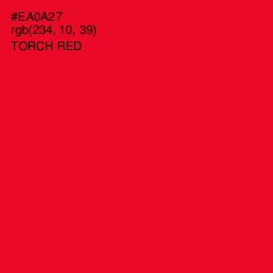 #EA0A27 - Torch Red Color Image